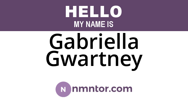 Gabriella Gwartney