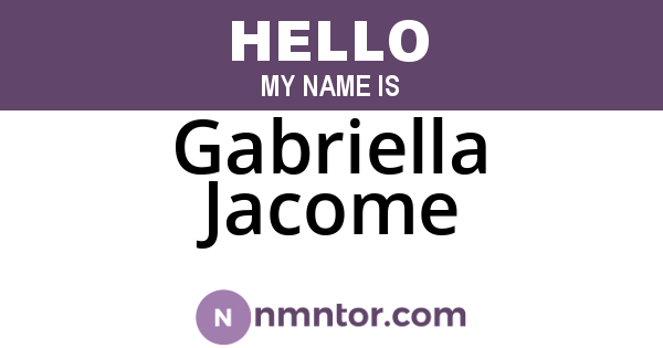 Gabriella Jacome