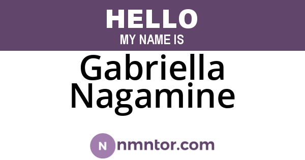 Gabriella Nagamine