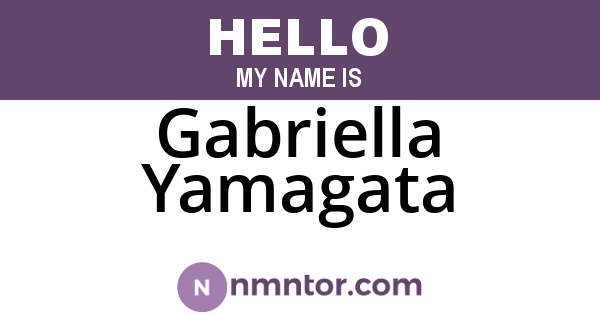 Gabriella Yamagata