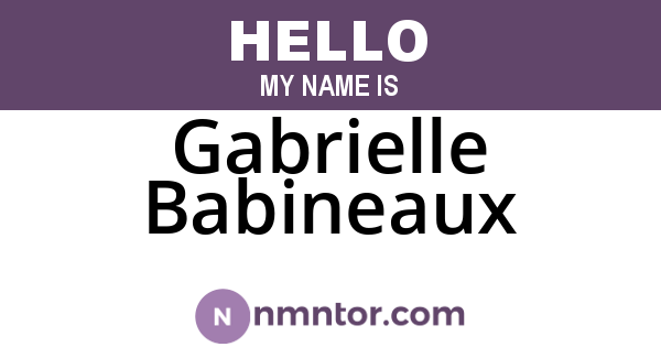 Gabrielle Babineaux
