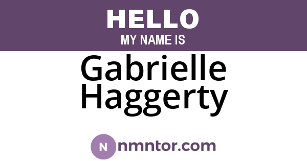 Gabrielle Haggerty