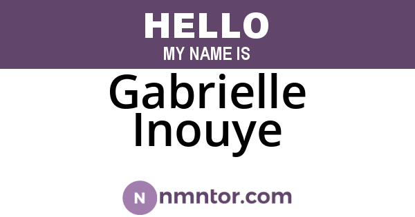 Gabrielle Inouye