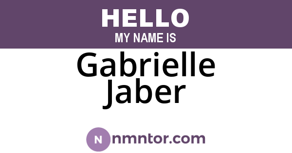 Gabrielle Jaber