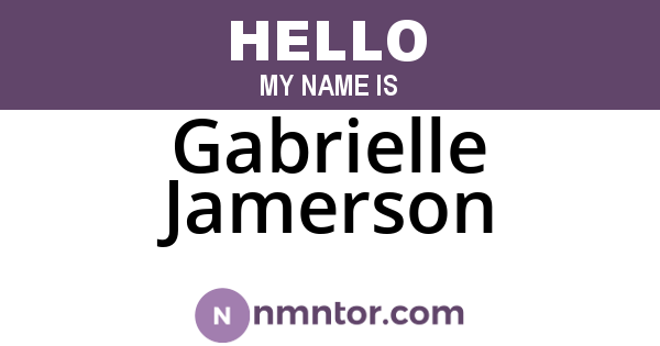 Gabrielle Jamerson
