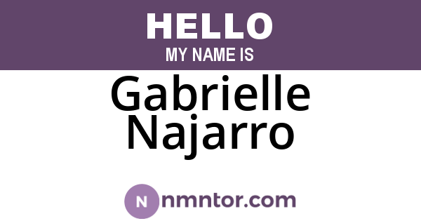 Gabrielle Najarro