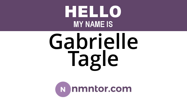 Gabrielle Tagle