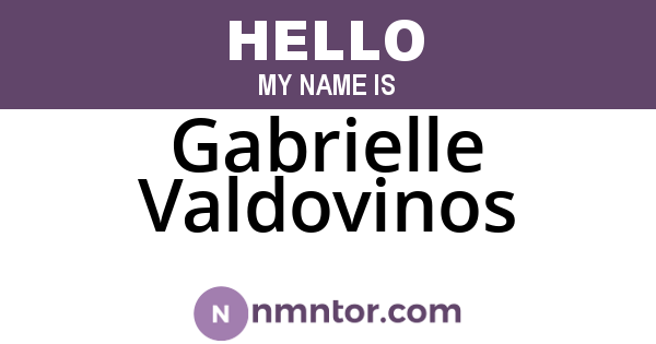 Gabrielle Valdovinos