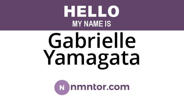 Gabrielle Yamagata