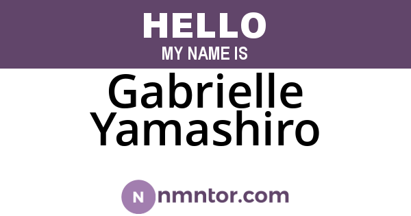Gabrielle Yamashiro