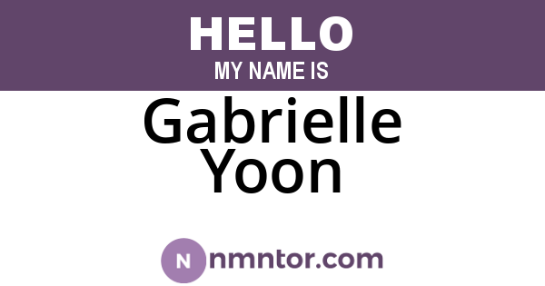 Gabrielle Yoon