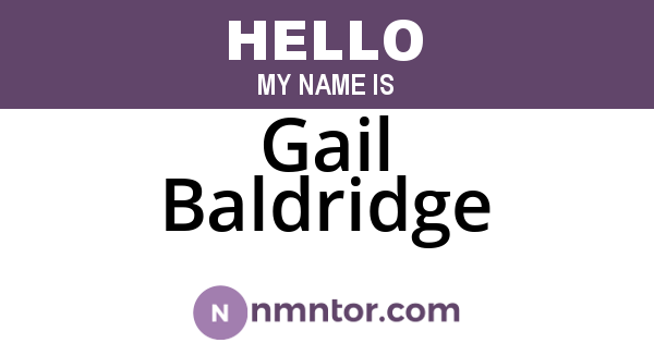 Gail Baldridge