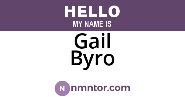 Gail Byro