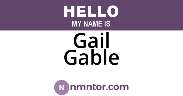 Gail Gable