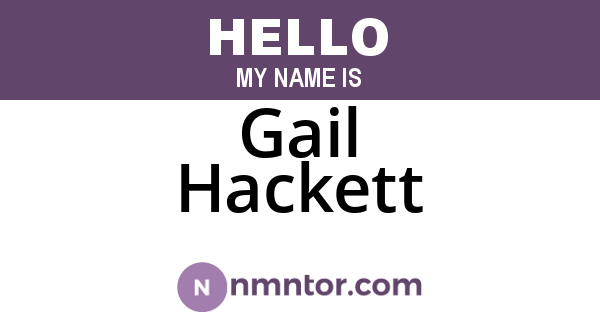 Gail Hackett