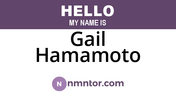 Gail Hamamoto