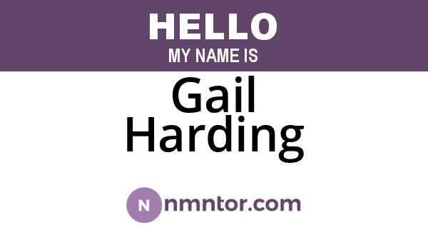 Gail Harding