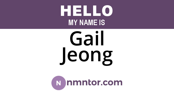 Gail Jeong