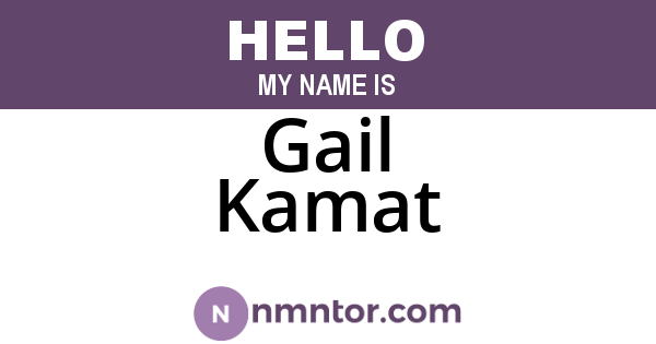 Gail Kamat