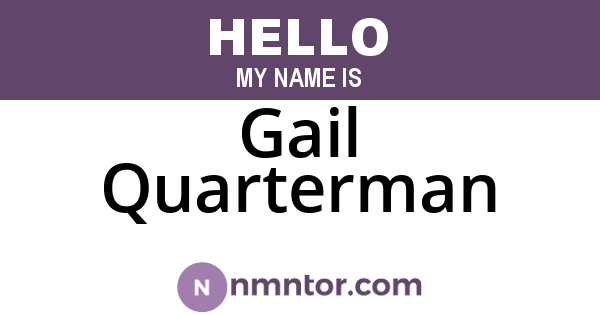 Gail Quarterman