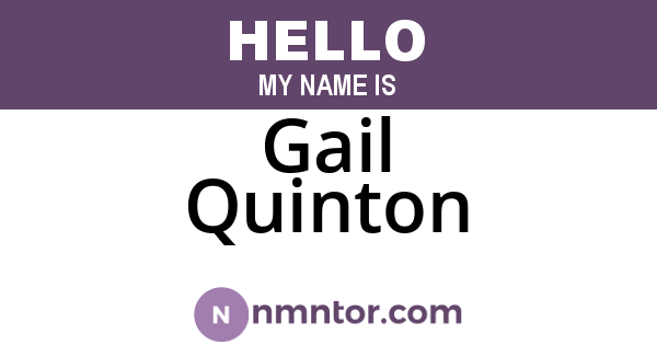 Gail Quinton