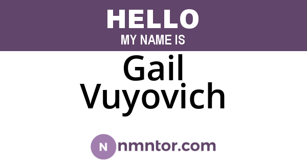 Gail Vuyovich
