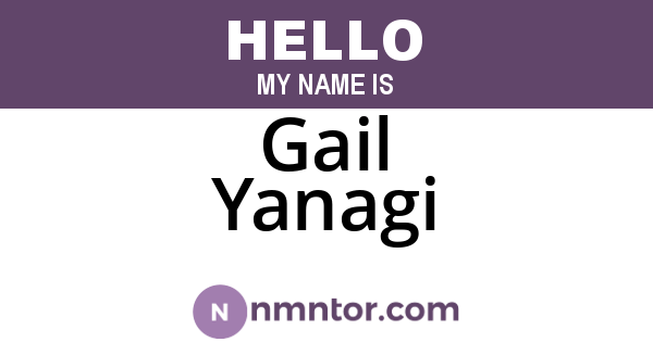 Gail Yanagi