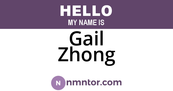 Gail Zhong