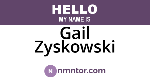 Gail Zyskowski