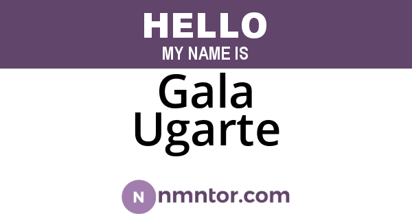 Gala Ugarte