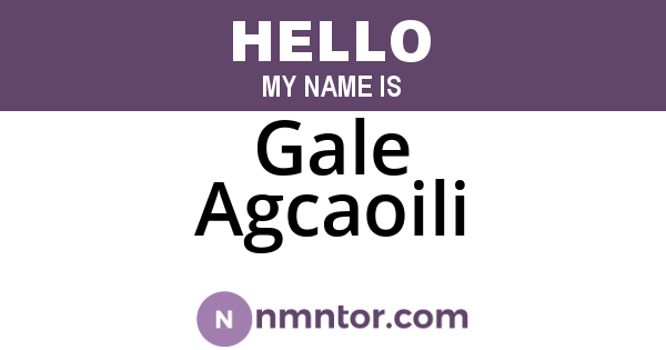 Gale Agcaoili