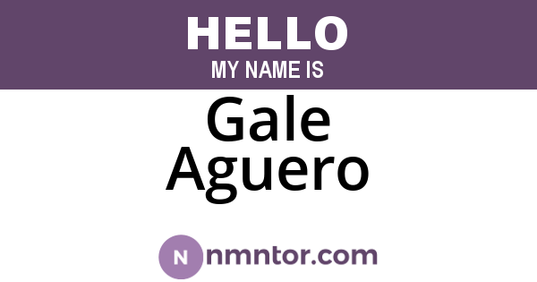 Gale Aguero
