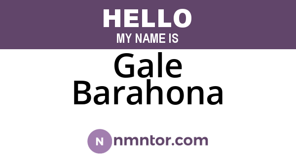 Gale Barahona