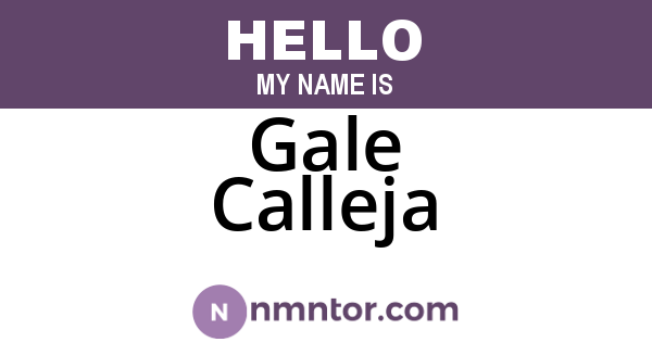 Gale Calleja