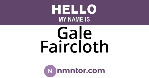 Gale Faircloth