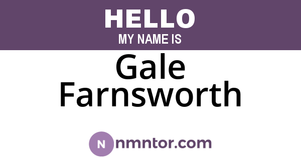 Gale Farnsworth