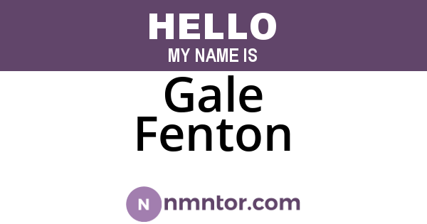Gale Fenton