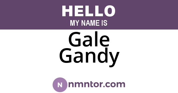 Gale Gandy