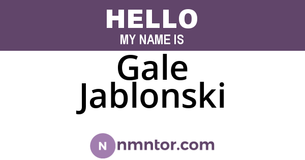 Gale Jablonski