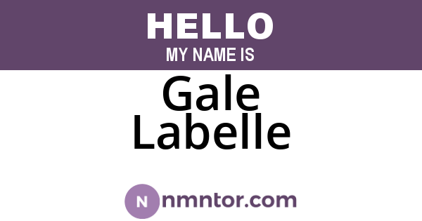Gale Labelle