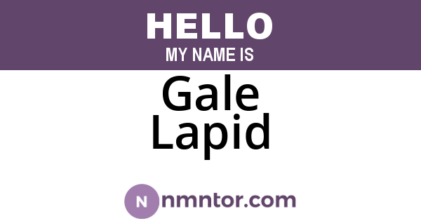 Gale Lapid