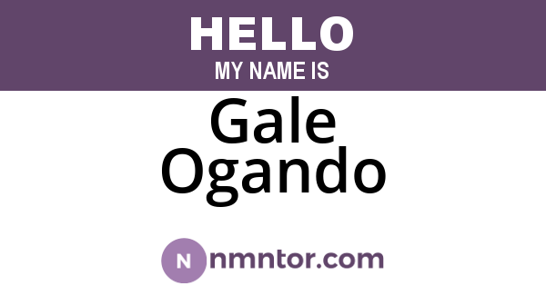 Gale Ogando