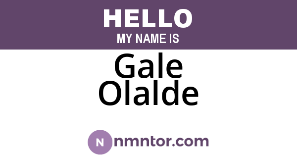 Gale Olalde