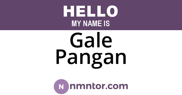 Gale Pangan