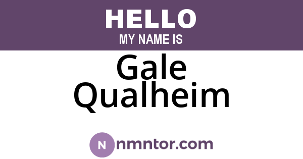 Gale Qualheim