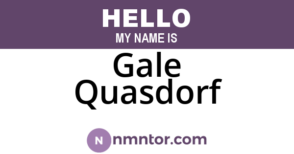 Gale Quasdorf
