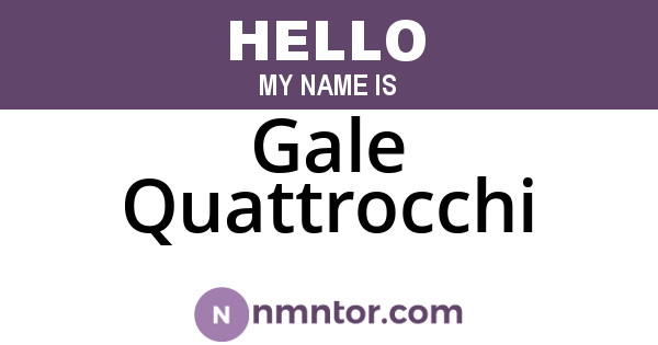 Gale Quattrocchi
