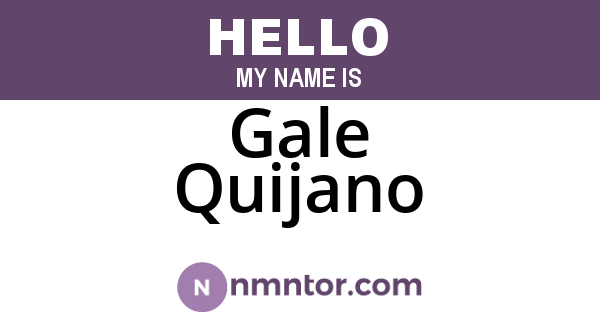 Gale Quijano