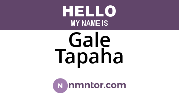 Gale Tapaha