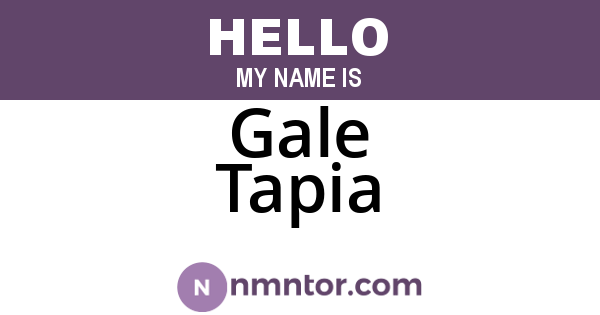 Gale Tapia